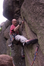 Ulf Weichelt am Ottofelsen bei Schierke (Harz) schierke